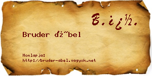 Bruder Ábel névjegykártya
